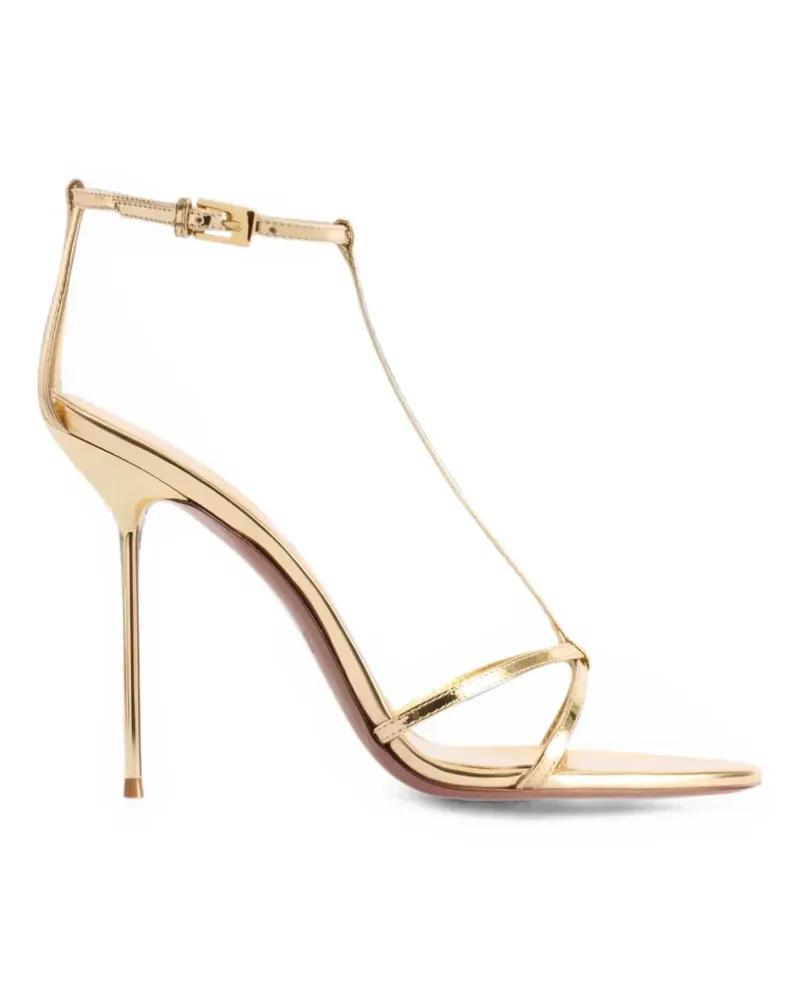Paris Texas Lidia T-strap heeled sandals - Gold Gold