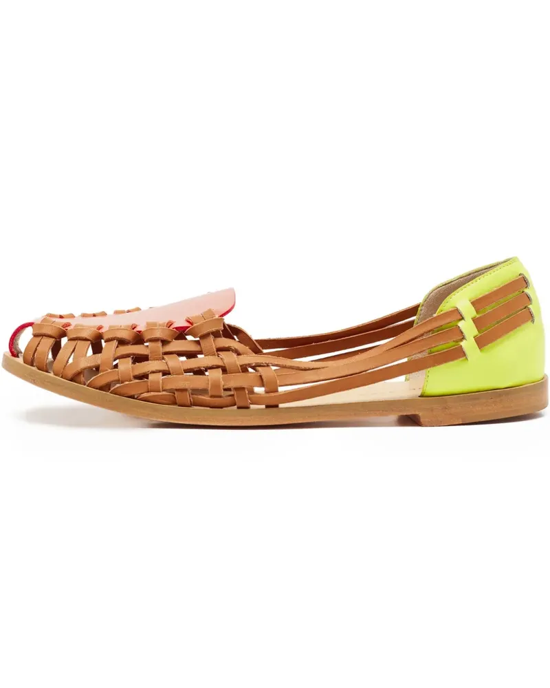 Sophia Webster Pre-owned Loafer in Colour-Block-Optik - Braun Braun