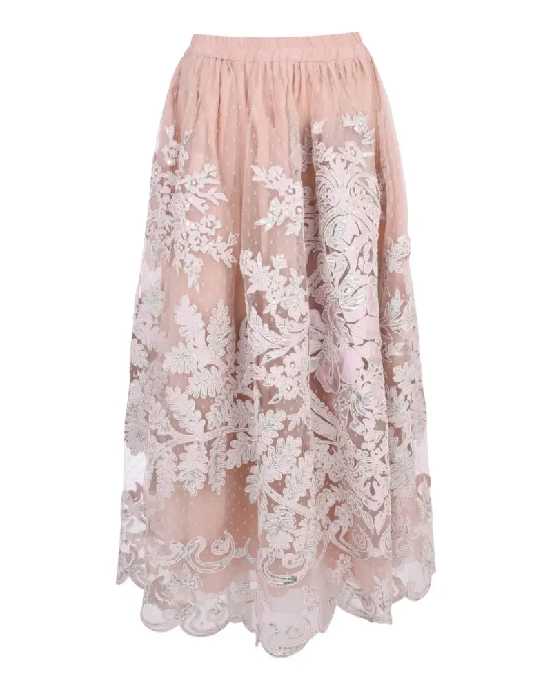 Biyan Mabel embroidered tulle skirt - Rosa Rosa