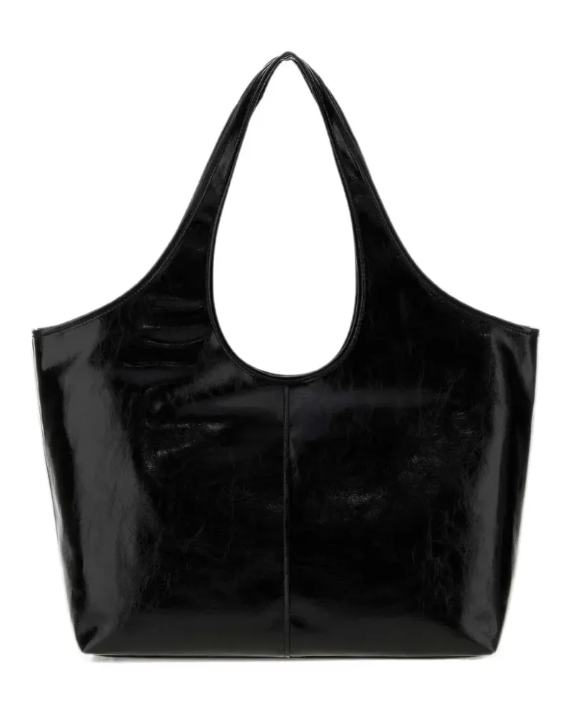 Michael Kors Tote Bag mit Knitteroptik - Schwarz Schwarz