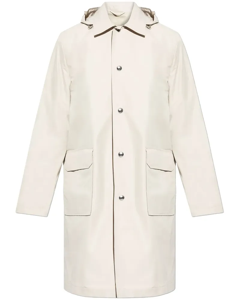Eleventy Trenchcoat mit Kapuze - Nude Nude