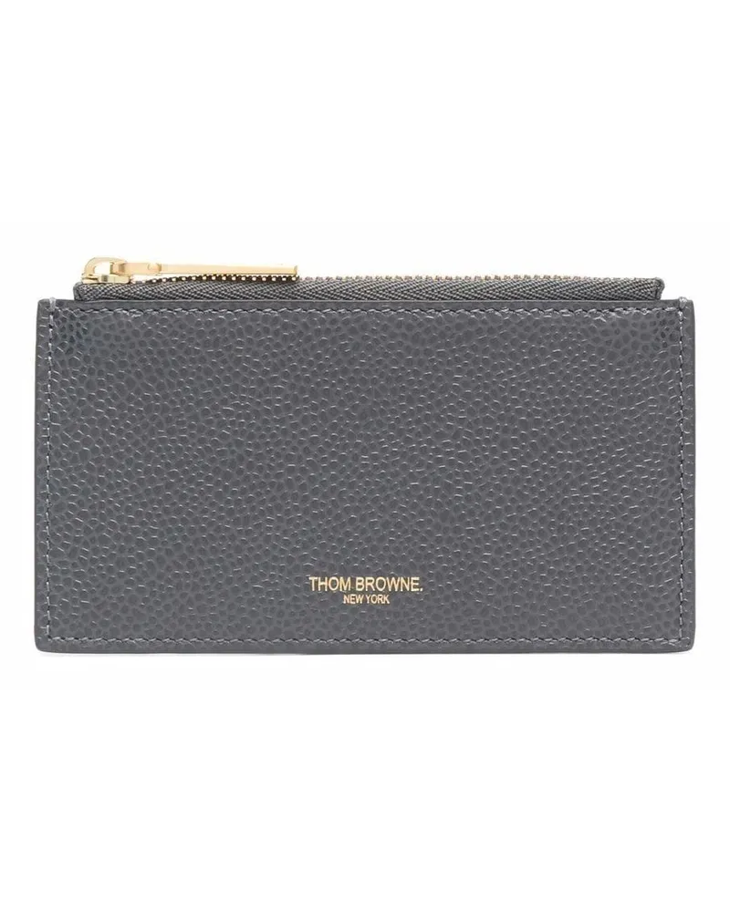 Thom Browne Portemonnaie mit RWB-Streifen - Grau Grau