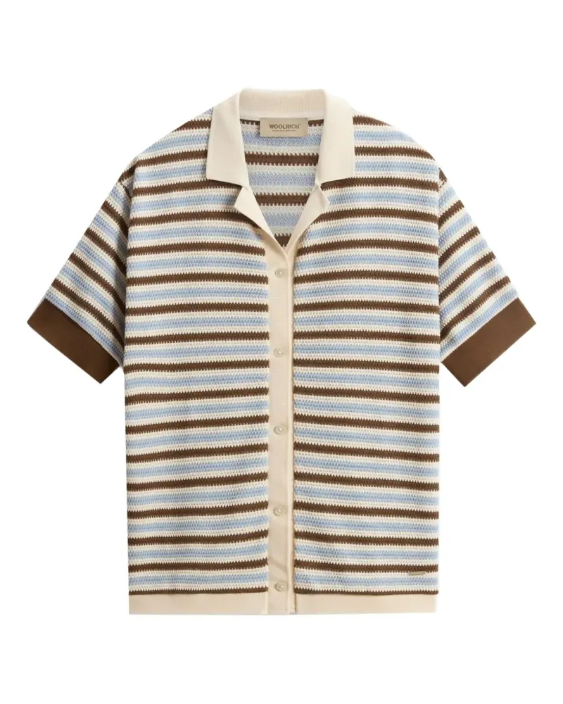 Woolrich Gehäkeltes Hemd mit Streifen - Nude Nude