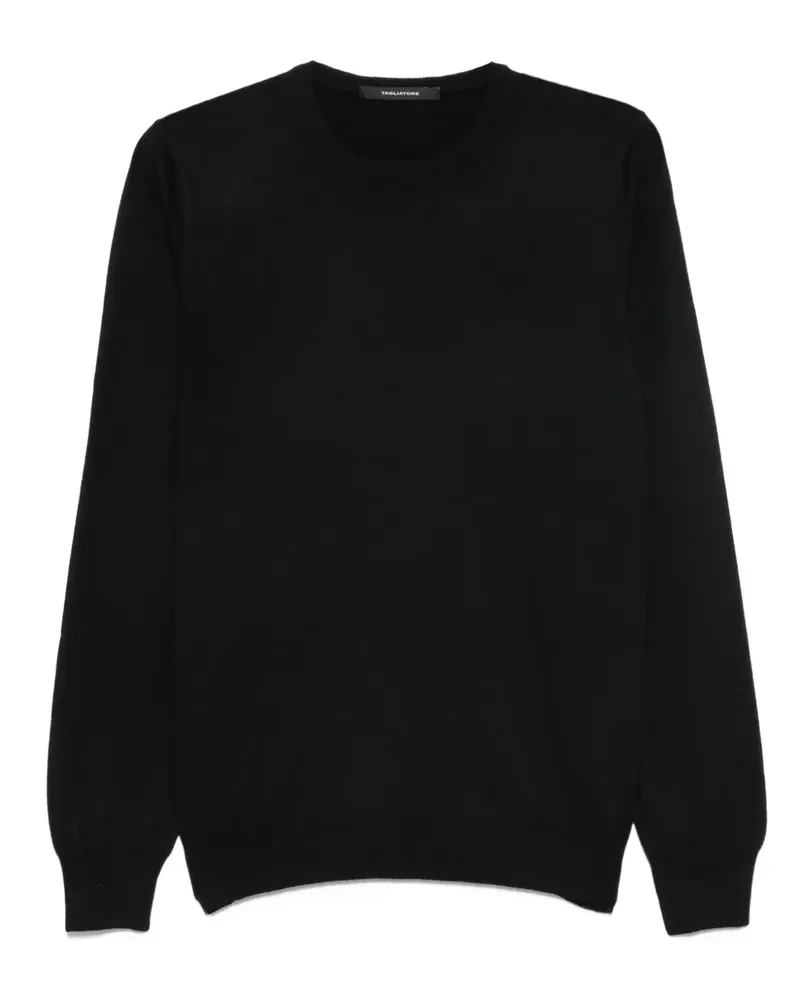 Tagliatore Pullover mit rundem Ausschnitt - Schwarz Schwarz