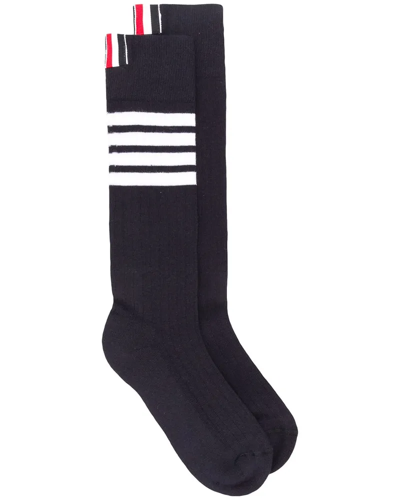 Thom Browne Socken mit Streifen - Blau Blau