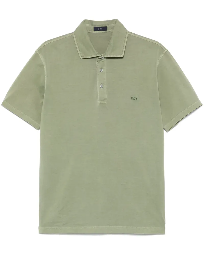 Fay Poloshirt aus Jersey - Grün Grün