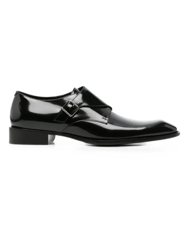 Saint Laurent Connor Oxford-Schuhe mit Schnallenverschluss - Schwarz Schwarz