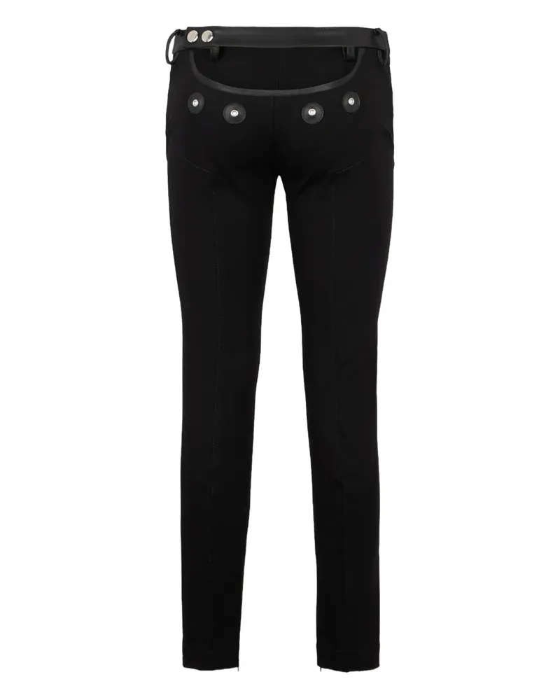 Dsquared2 Hose mit Lederdetail - Schwarz Schwarz