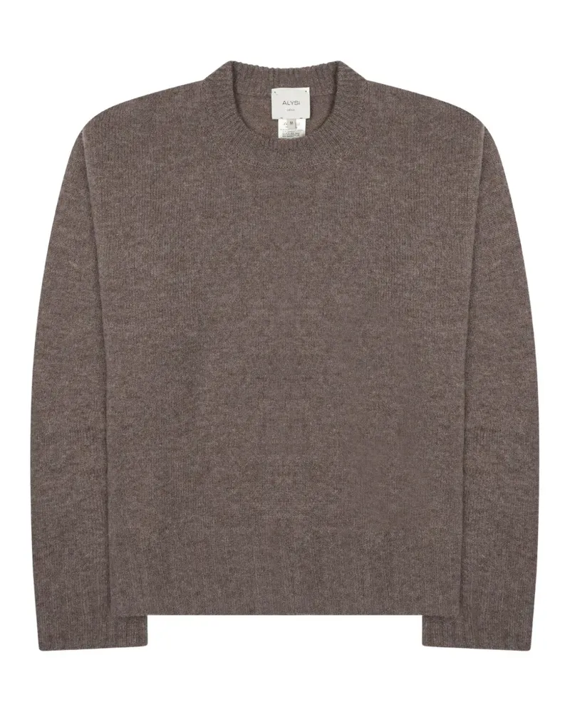 ALYSI crew-neck knitted sweater - Braun Braun