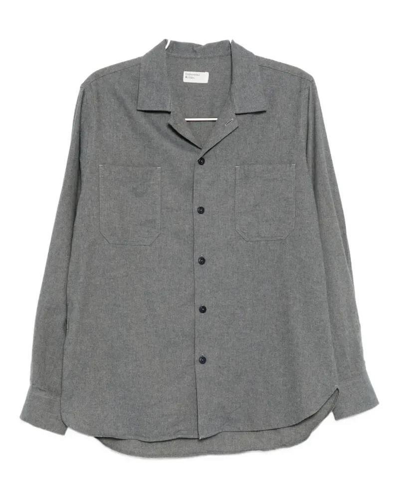Universal Works Klassisches Flanellhemd - Blau Blau