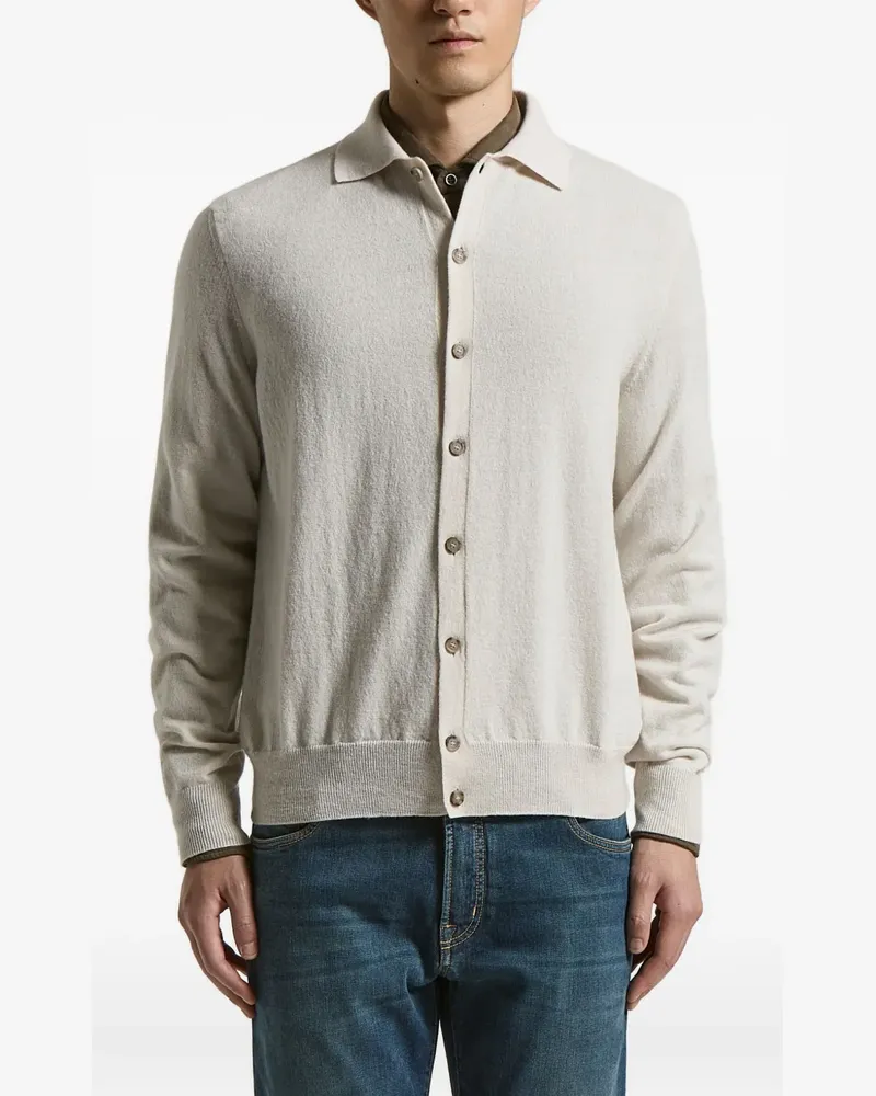Peserico Cardigan mit Knopfverschluss - Nude Nude