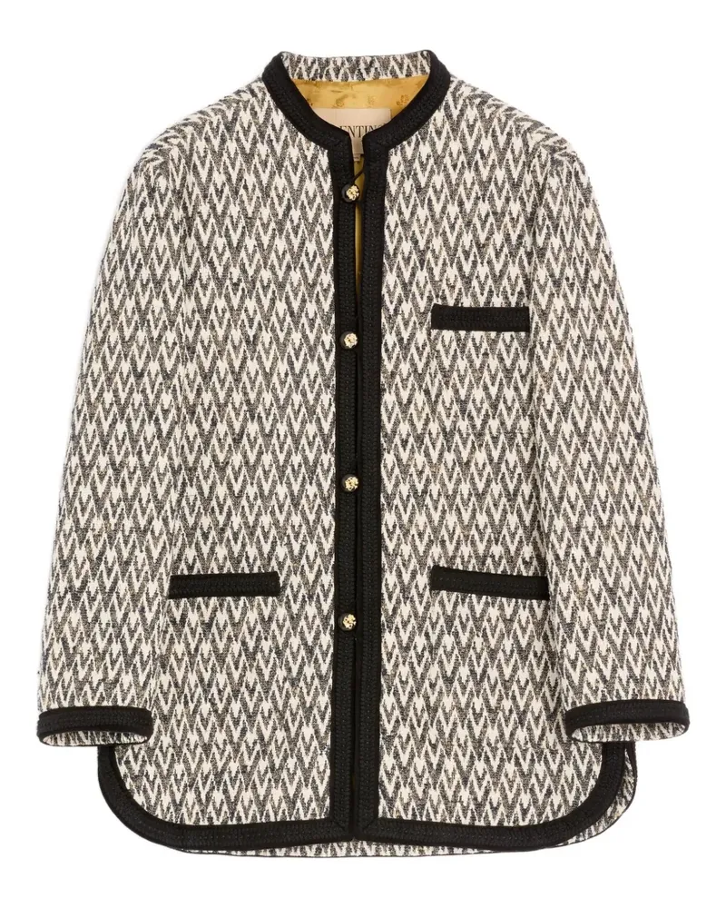 Valentino Garavani Jacke mit Jacquardbesatz - Nude Nude