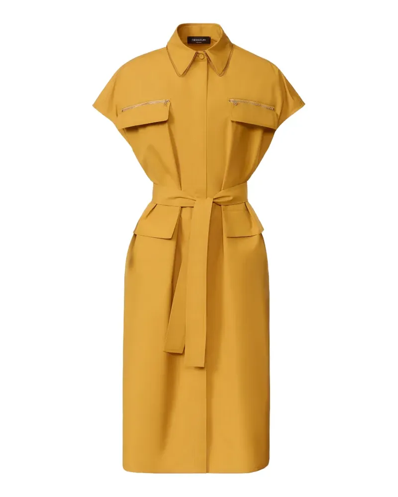 Fabiana Filippi zip pocket tie dress - Gelb Gelb
