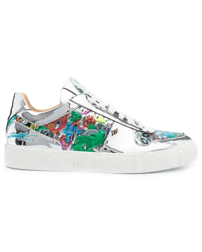 Philipp Plein Monster Sneakers - Silber Silber