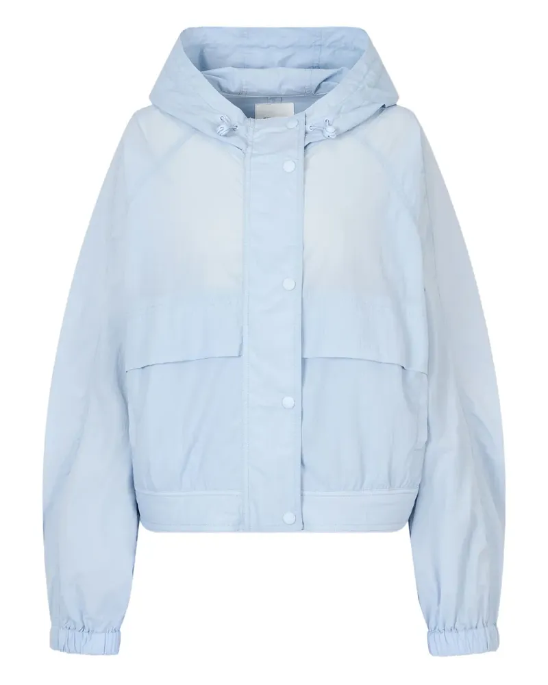 STUDIO TOMBOY Cropped-Kapuzenjacke mit Taschen - Blau Blau