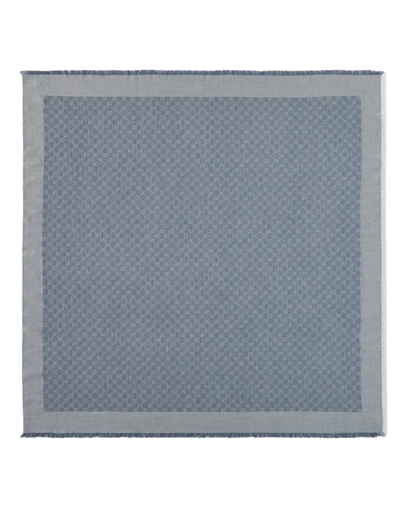 Gucci Schal mit GG in Jeansoptik - Blau Blau