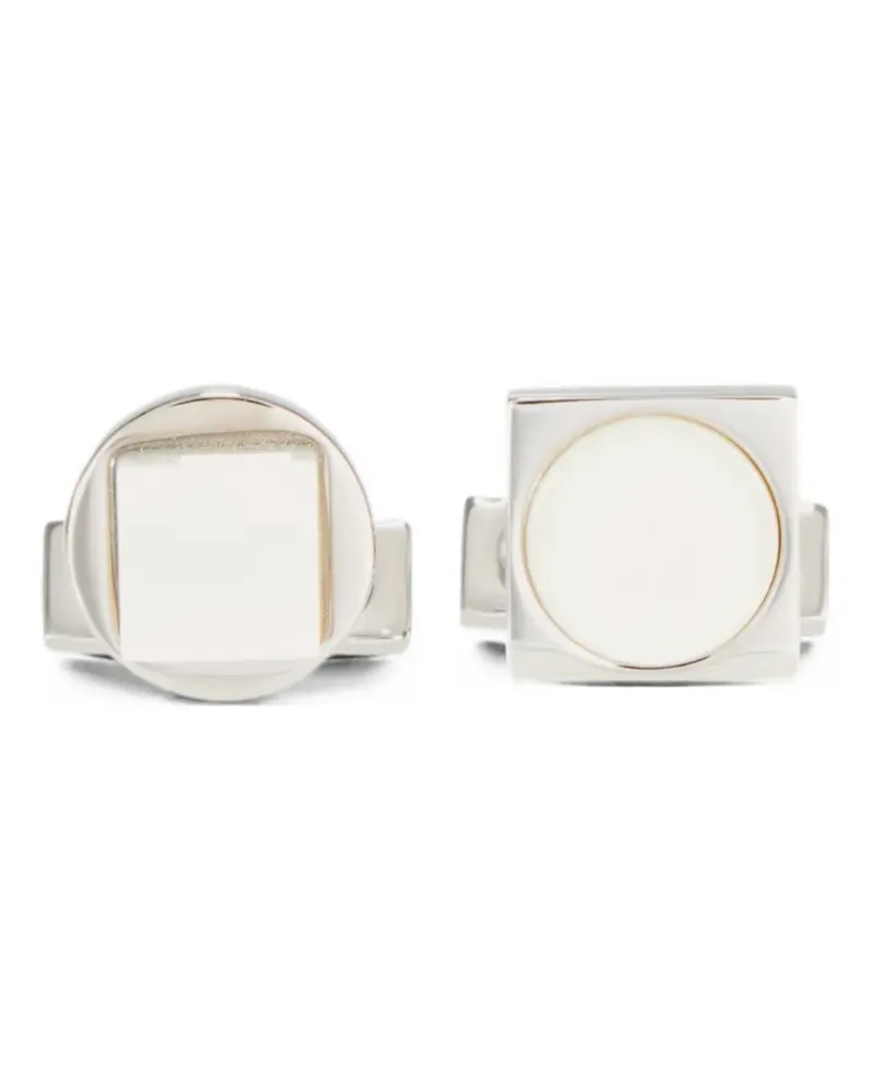 Ferragamo mother-of-pearl cufflinks - Silber Silber