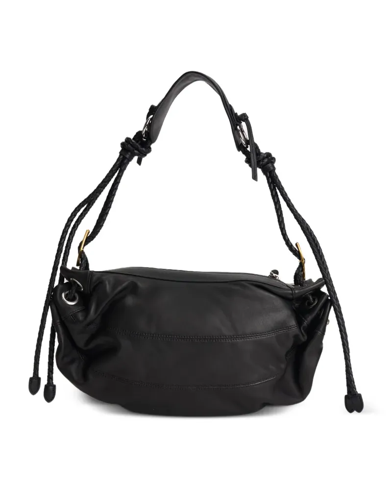 Isabel Marant medium Maia braided-strap knotted leather shoulder bag - Schwarz Schwarz