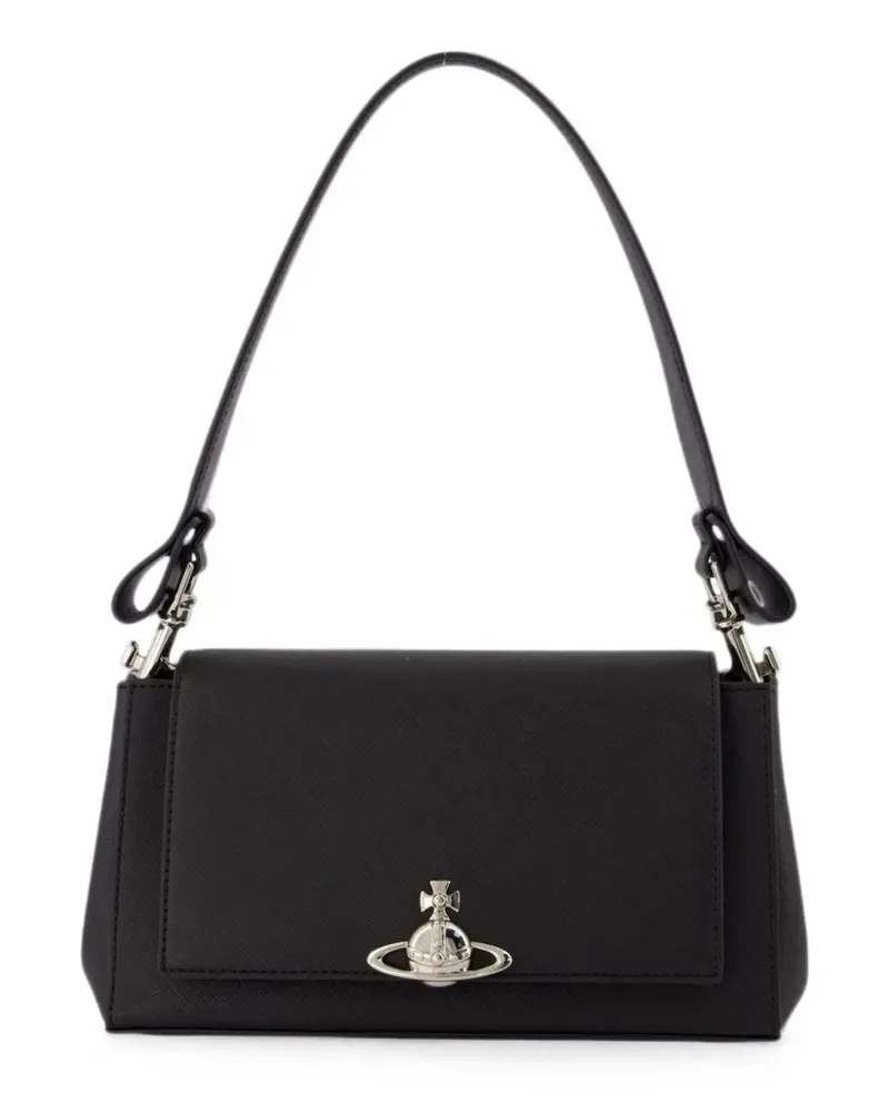 Vivienne Westwood medium Hazel grained leather tote bag - Schwarz Schwarz