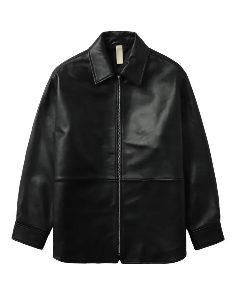 Sunflower Klassische Lederjacke - Schwarz Schwarz