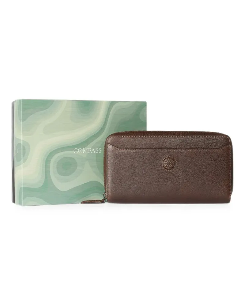 Osprey The Compass logo-debossed zip-around wallet - Braun Braun