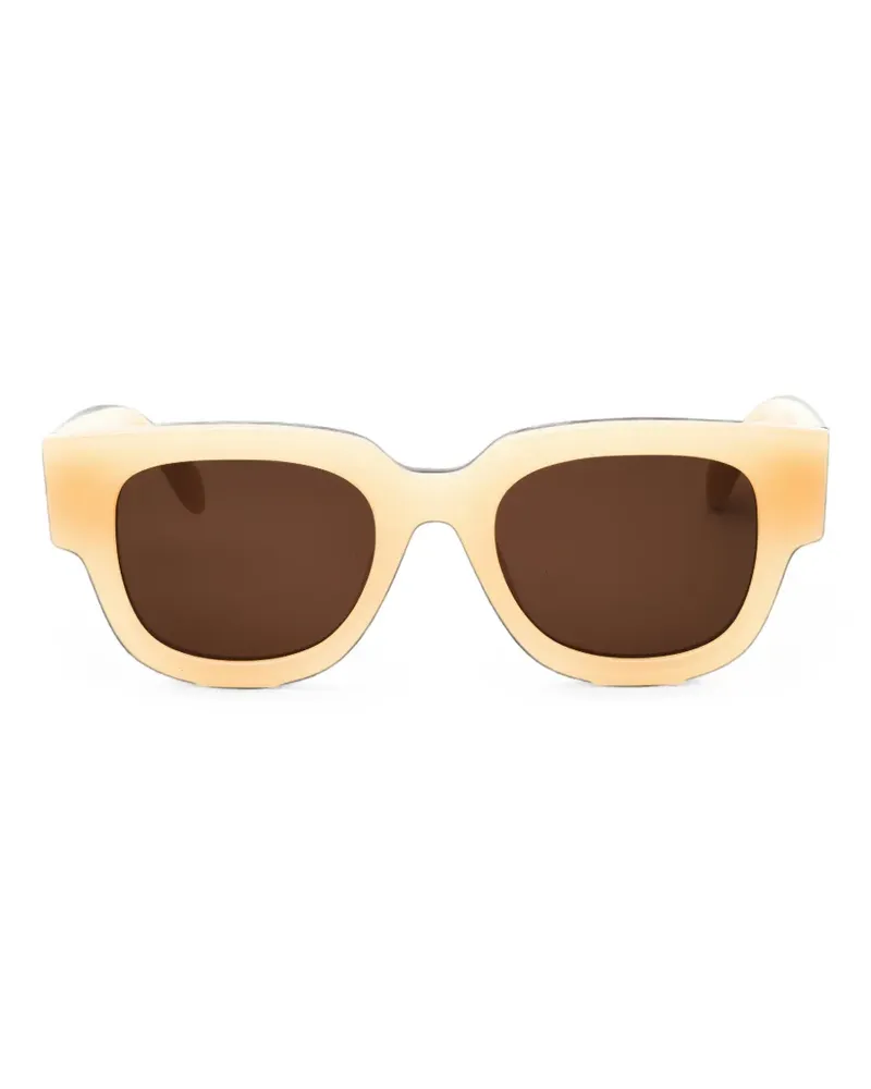 Palm Angels Eckige Monterey Sonnenbrille - Nude Nude