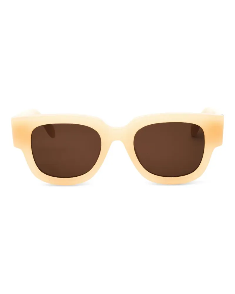 Palm Angels Eckige Monterey Sonnenbrille - Nude Nude