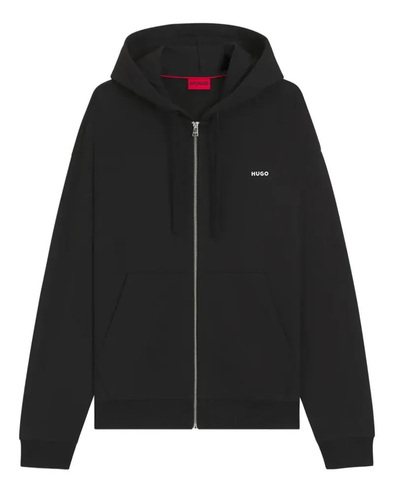 HUGO BOSS Kapuzenjacke mit Reißverschluss - Schwarz Schwarz