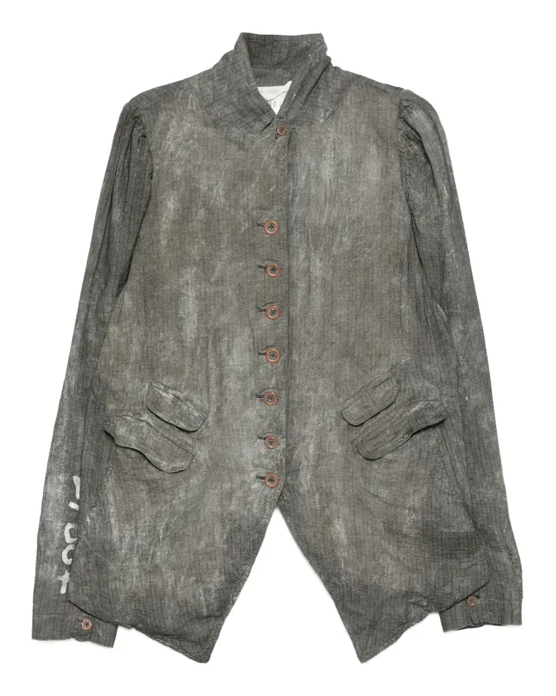 Studiorundholz faded-effect pleated jacket - Grau Grau