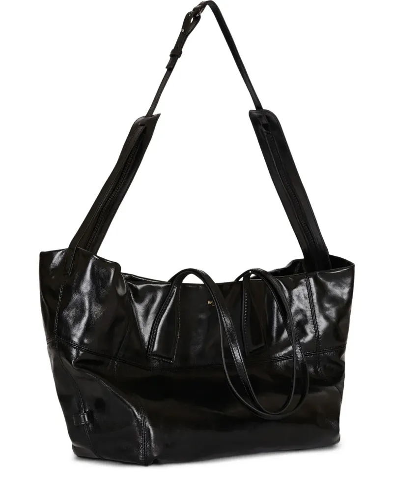 Balmain Handtasche aus Leder - Schwarz Schwarz
