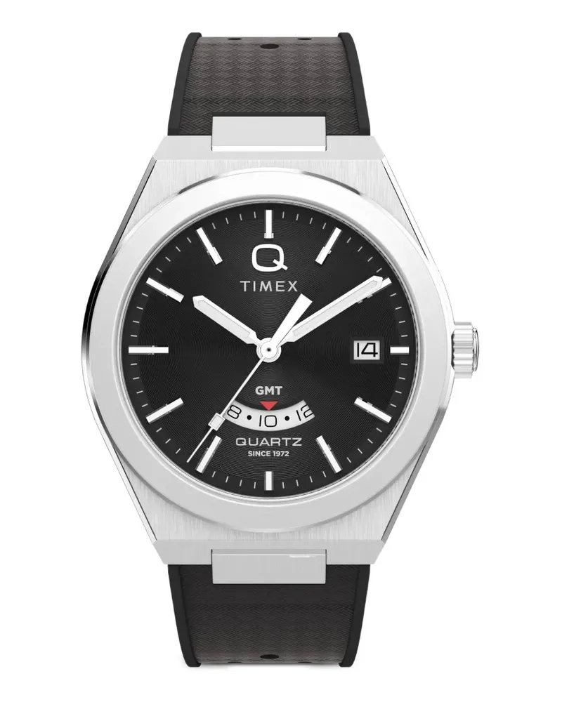 Timex Q Continental GMT 39mm watch - Schwarz Schwarz