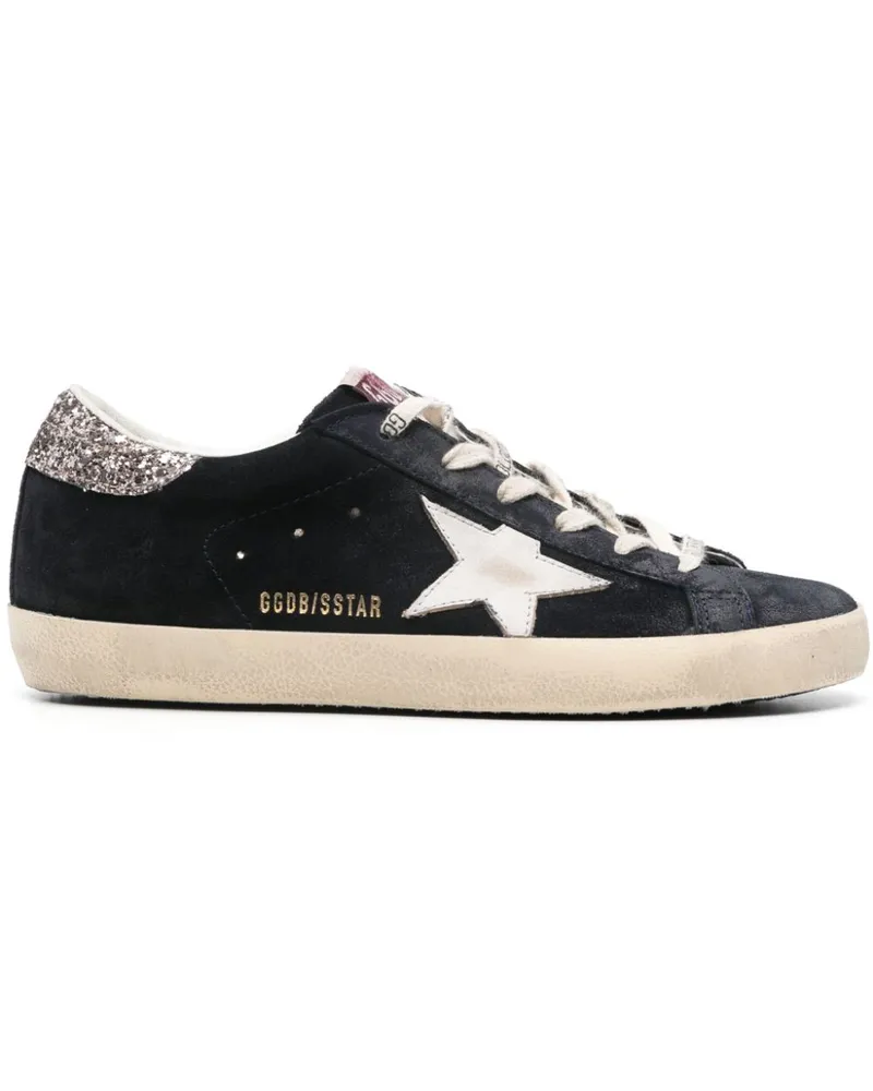 Golden Goose Super-Star Sneakers aus Wildleder - Schwarz Schwarz