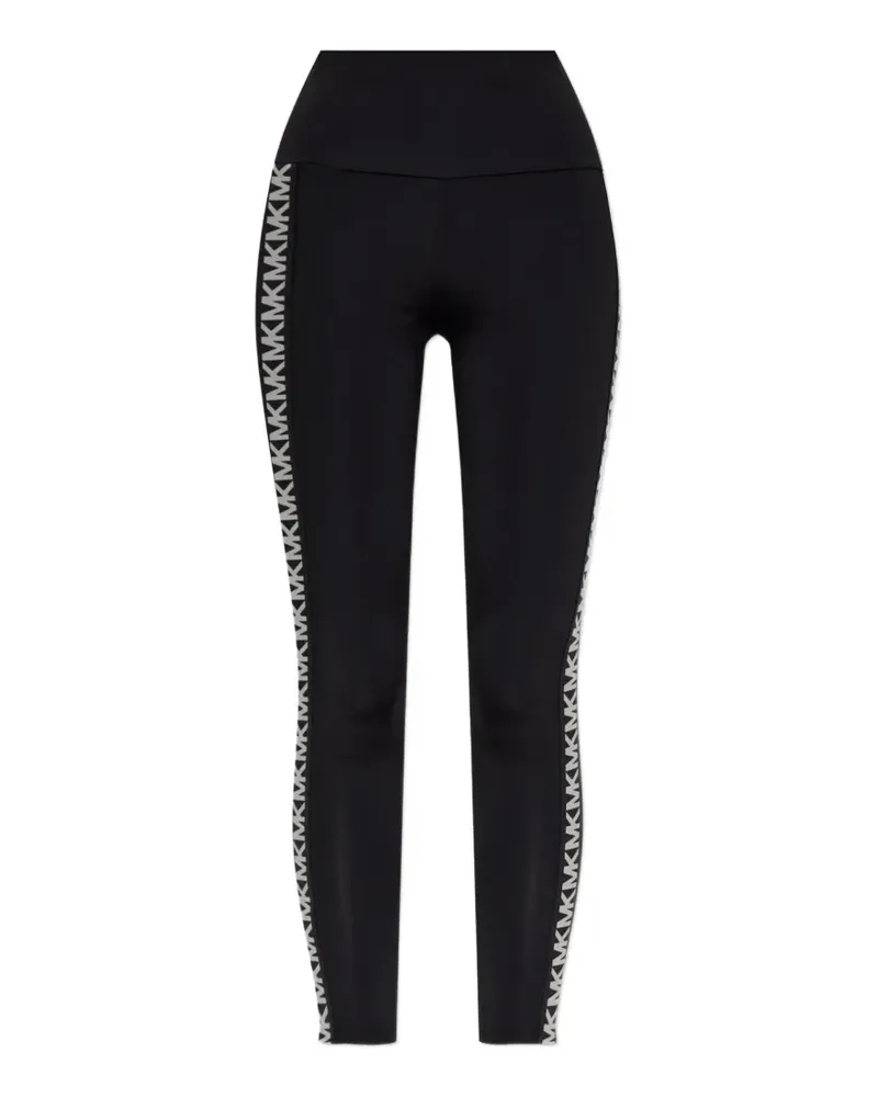 Michael Kors Leggings mit Monogramm-Print - Schwarz Schwarz