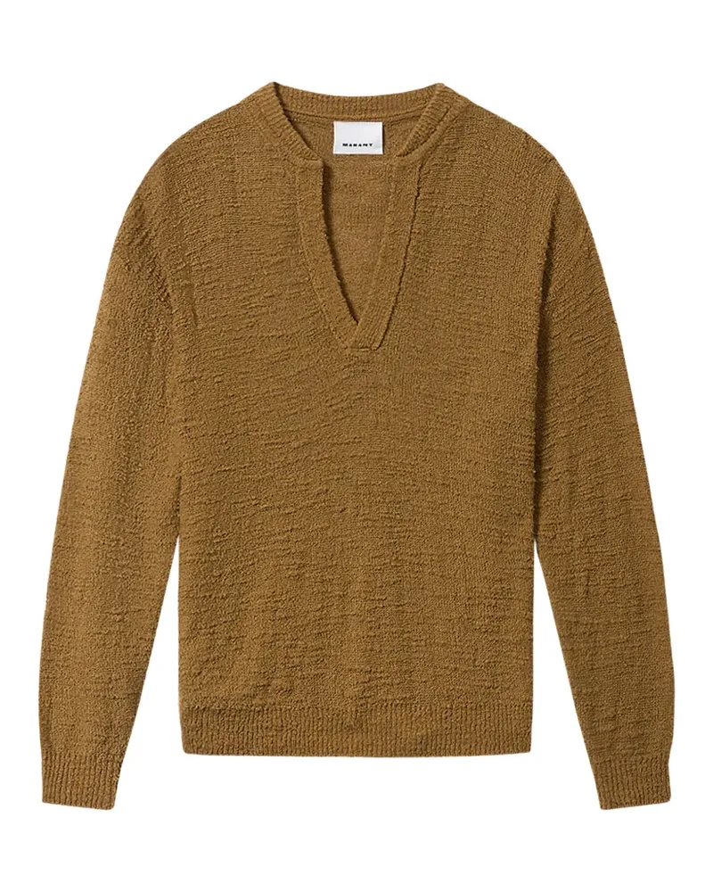 Isabel Marant Arnold V-neck top - Braun Braun