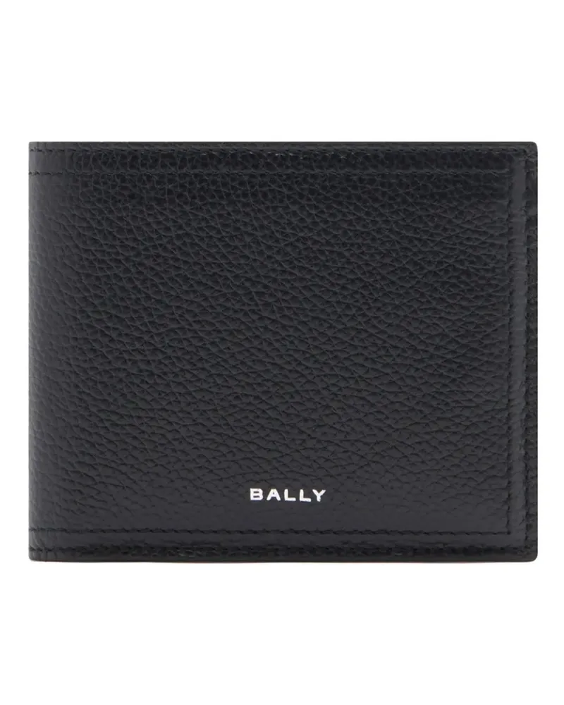 Bally Capitol Portemonnaie aus strukturiertem Leder - Schwarz Schwarz