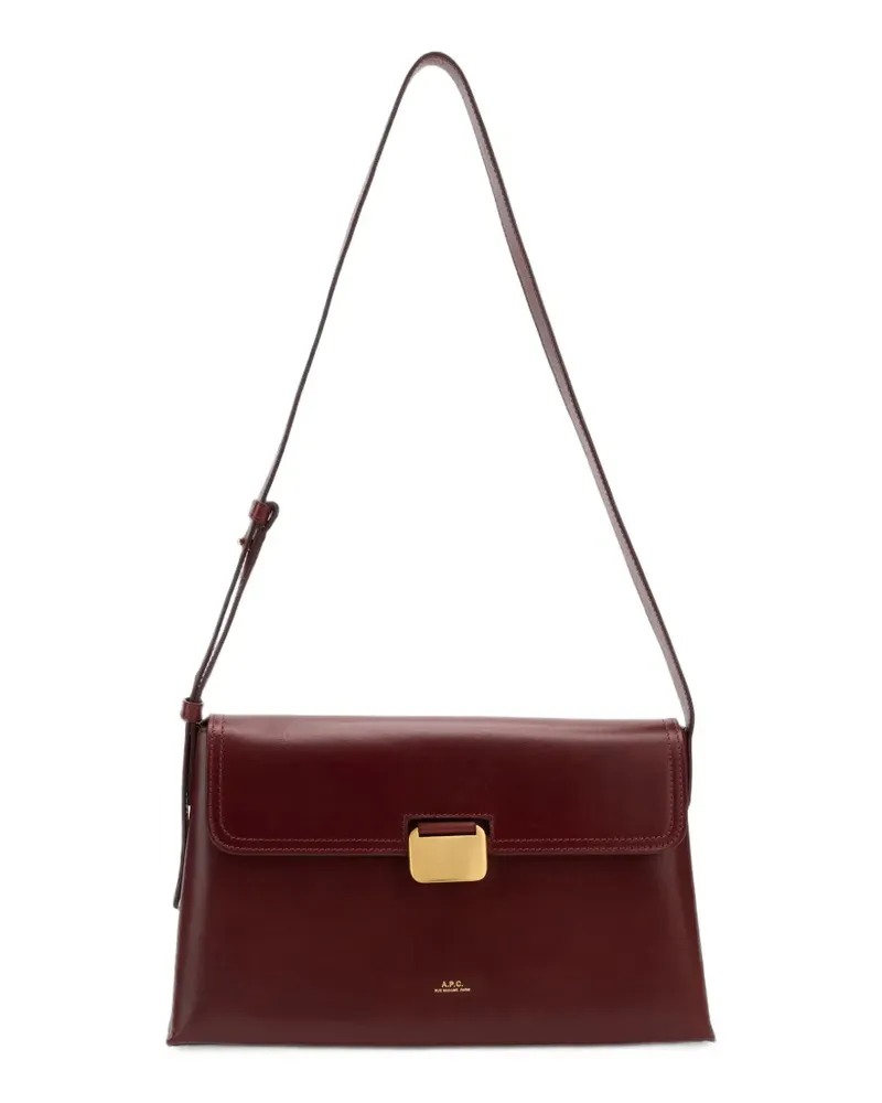 A.P.C. Mittelgroße Simone Schultertasche - Rot Rot