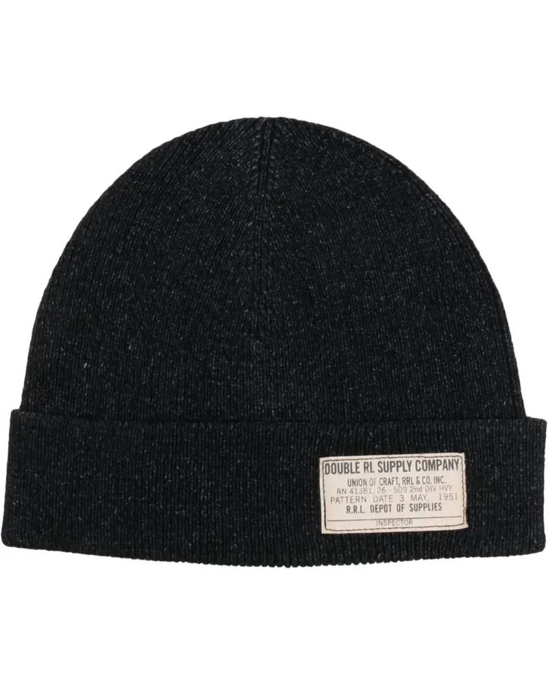 Ralph Lauren Beanie mit Logo-Patch - Schwarz Schwarz