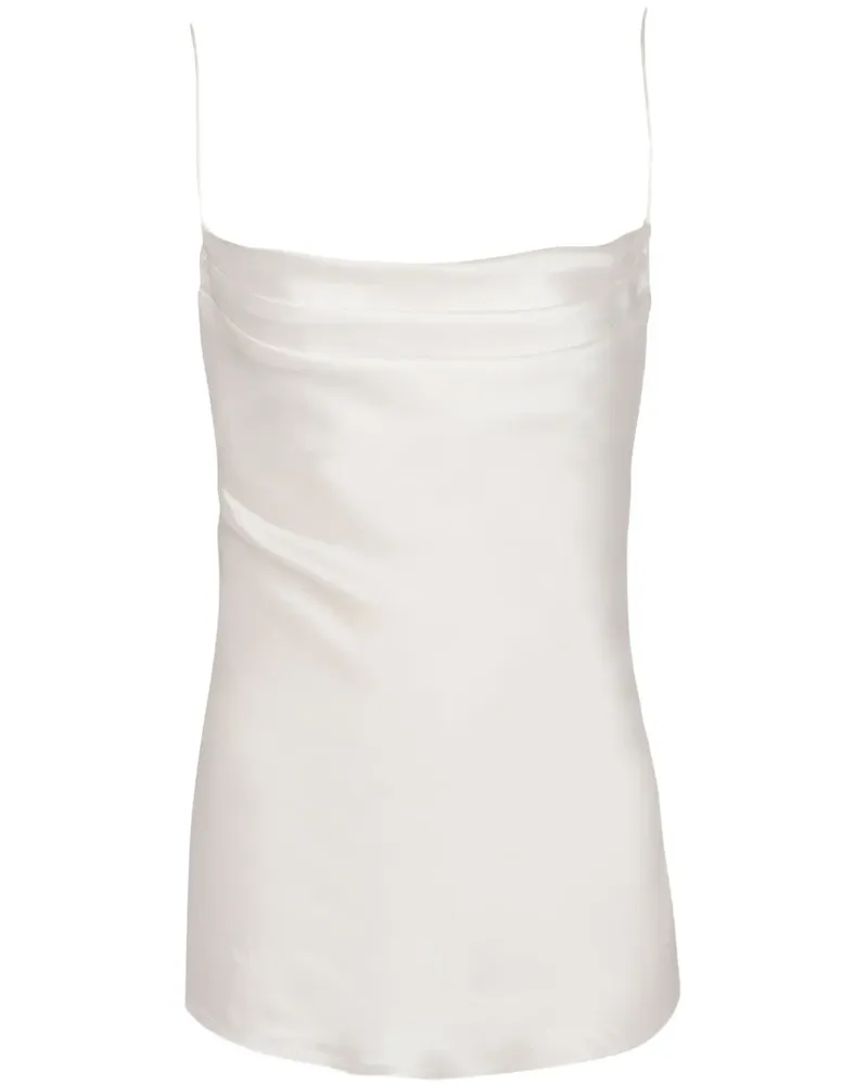 Balmain Drapiertes Oberteil - Weiß Weiß