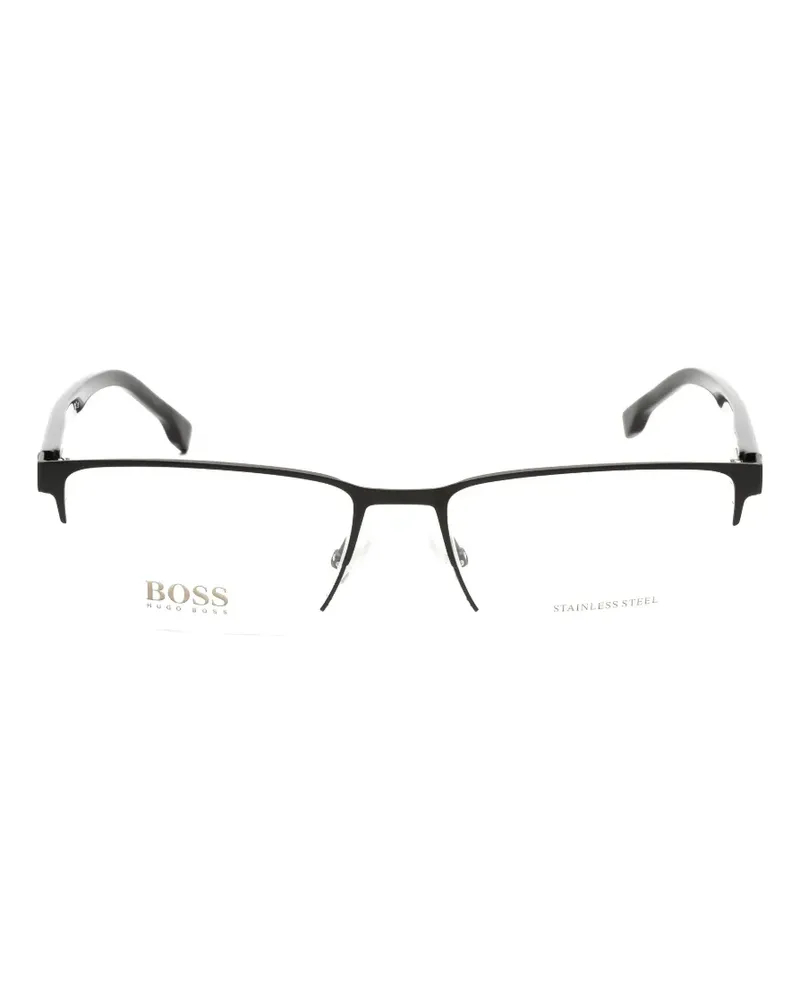HUGO BOSS rectangle-frame glasses - Schwarz Schwarz
