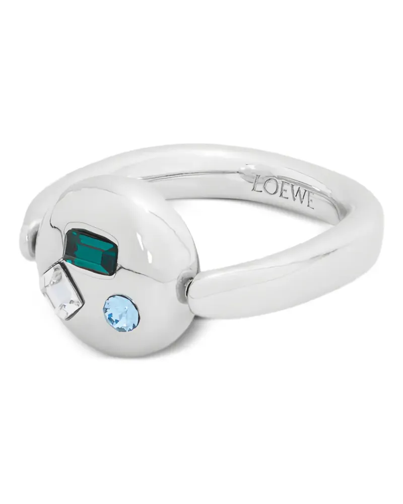 Loewe Ring aus Kristall-Sterlingsilber Silber