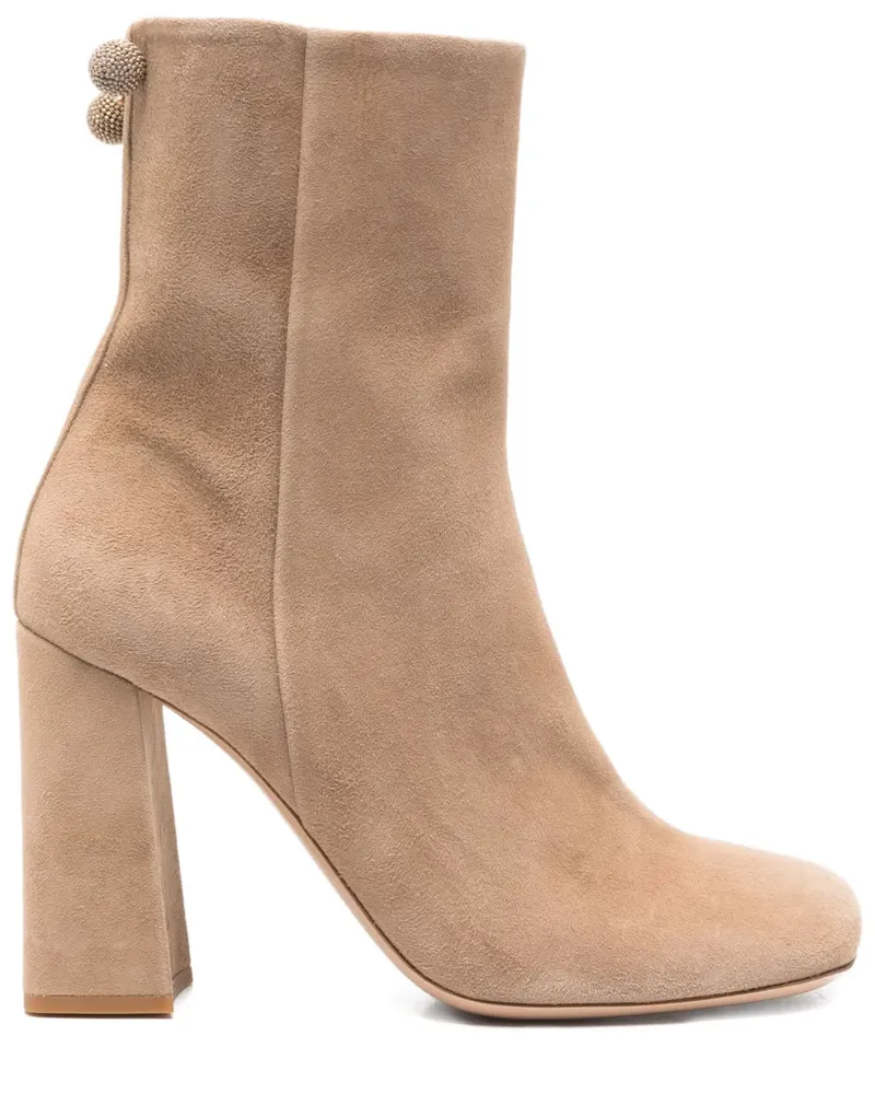 Fabiana Filippi Stiefel mit Blockabsatz 95mm - Braun Braun