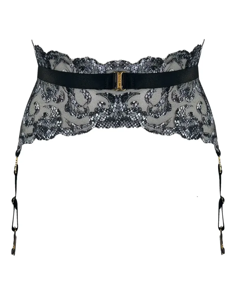 Bordelle Siren lace suspender - Schwarz Schwarz