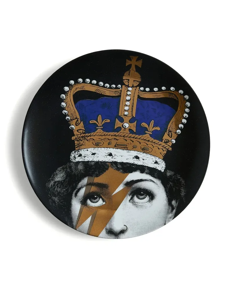 Fornasetti Tema e Variazioni Nr. 389 Wandteller 26cm - Blau Blau