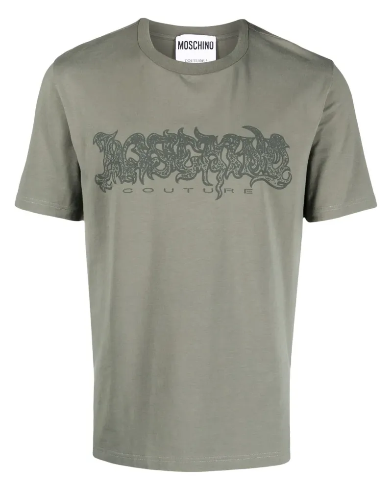 Moschino T-Shirt mit Logo-Print - Grau Grau