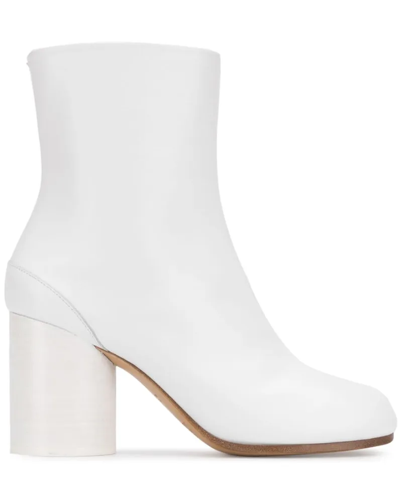 Maison Margiela Tabi Lederstiefeletten 80mm - Weiß Weiß