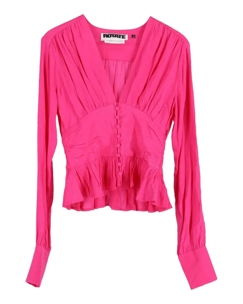 ROTATE Birger Christensen Tracy Bluse - Rosa Rosa