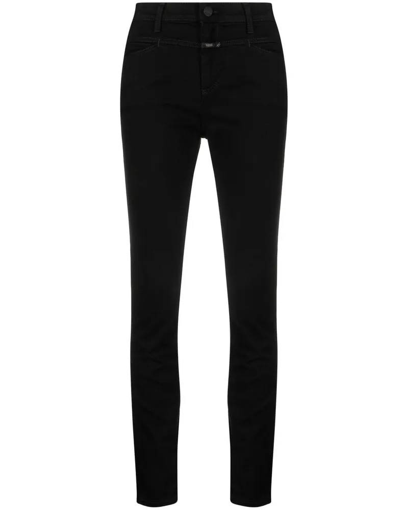 Closed Pusher Skinny-Jeans - Schwarz Schwarz