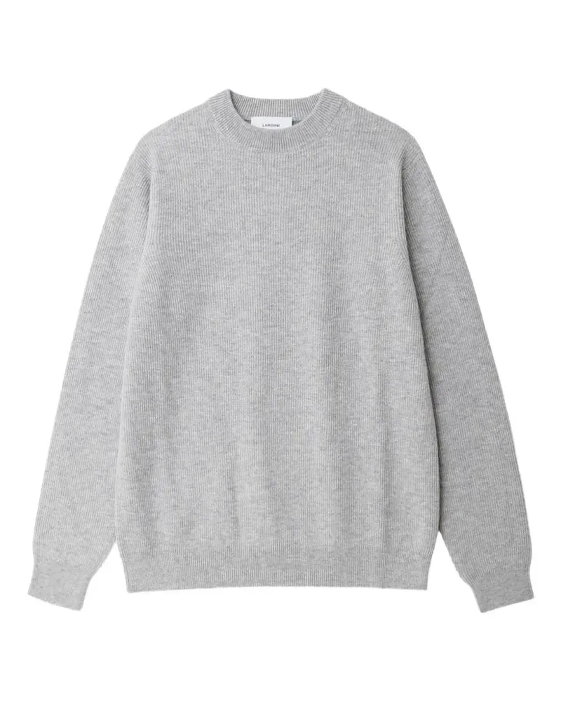 LARDINI Gerippter Pullover - Grau Grau