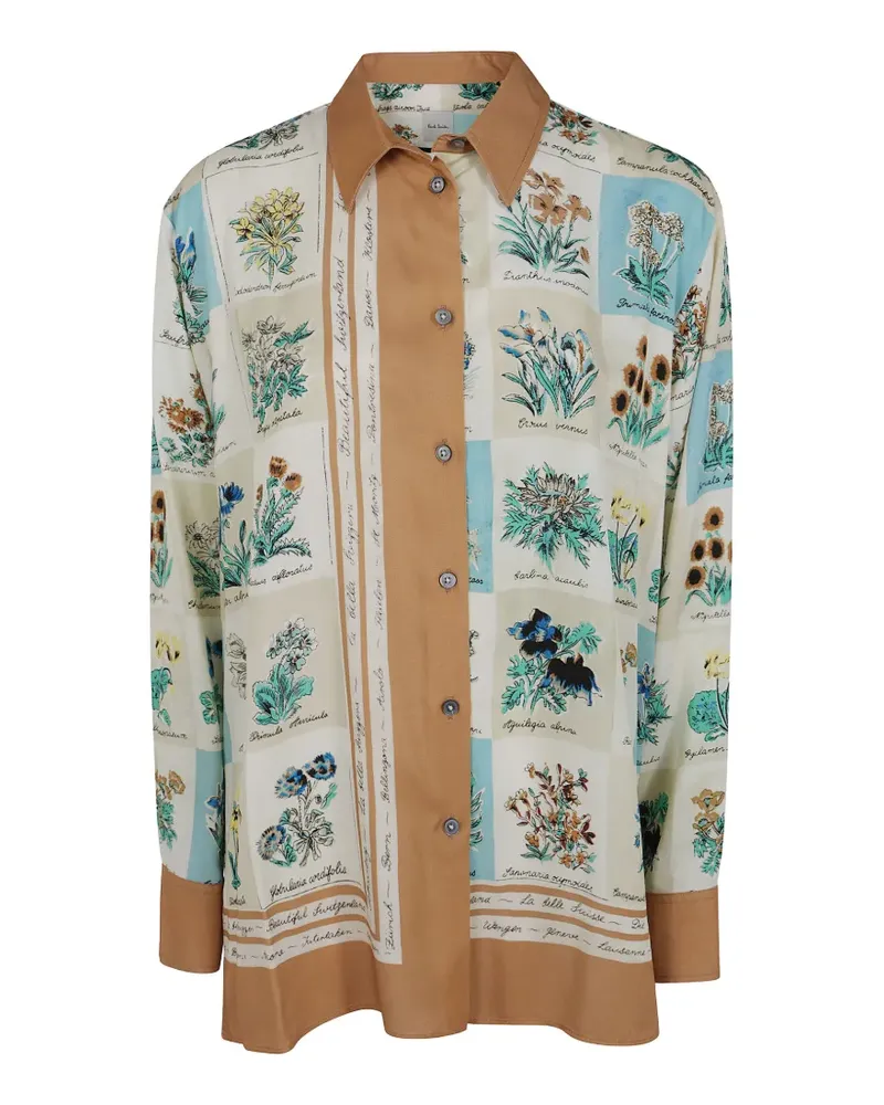 Paul Smith Hemd mit Floral Scarf-Print - Nude Nude