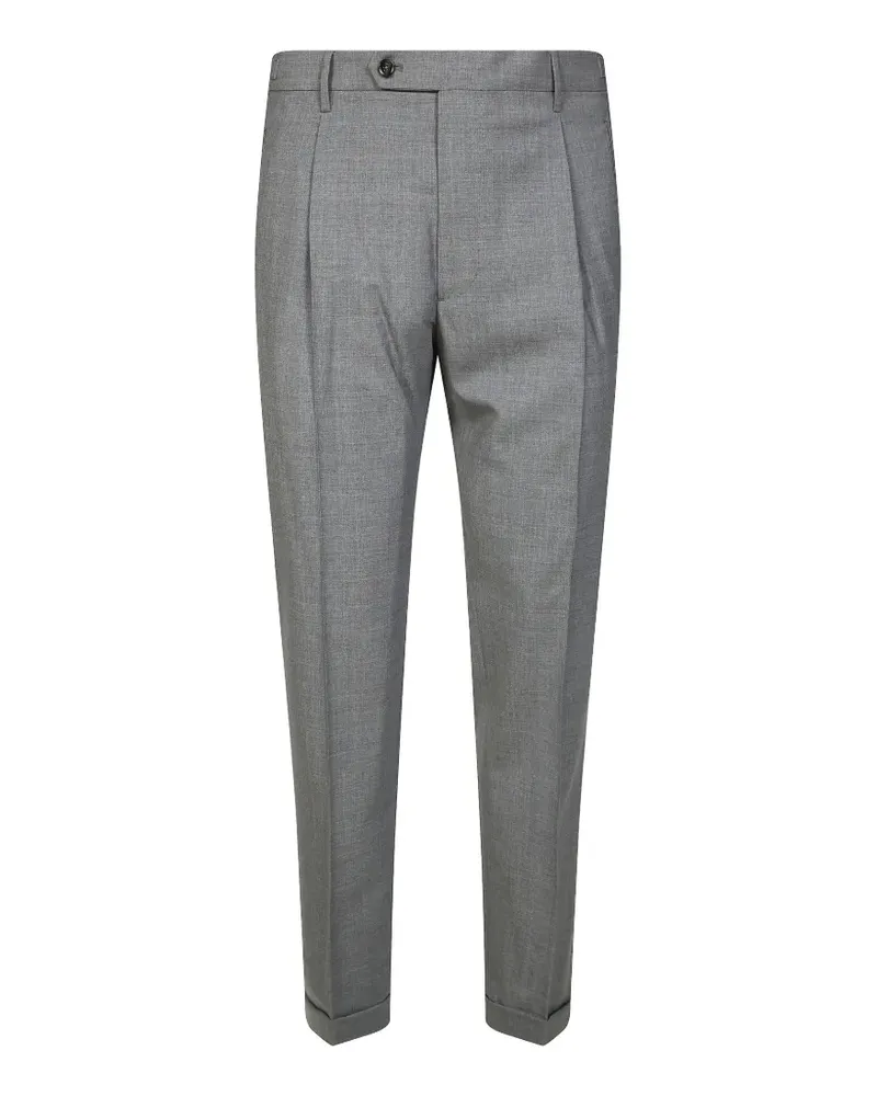 Berwich pleated turn-up trousers - Grau Grau